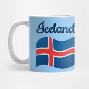 The flag of Iceland Mug